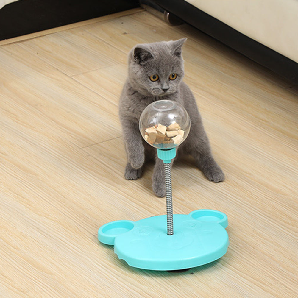 Pet Feeder Cat Toy Pet Leaking Food Ball SelfPlaying Tumbler