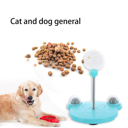 Pet Feeder Cat Toy Pet Leaking Food Ball SelfPlaying Tumbler