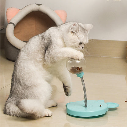 Pet Feeder Cat Toy Pet Leaking Food Ball SelfPlaying Tumbler
