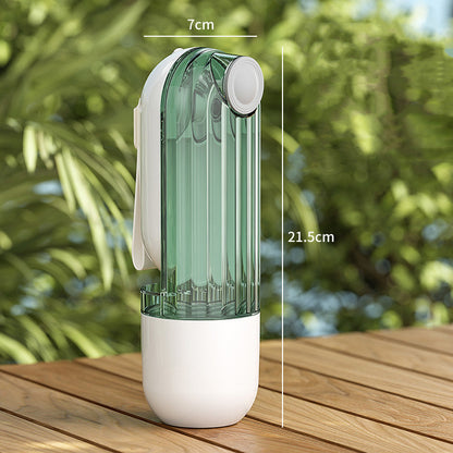 2In1 Pet Water Cup Segment Design Green Dog Walking Portable