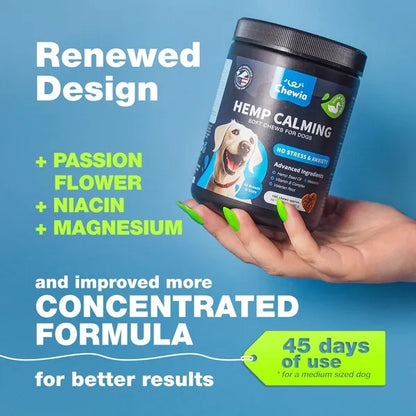 Calming Chews For Dogs Duck Flavor Canine Supplement