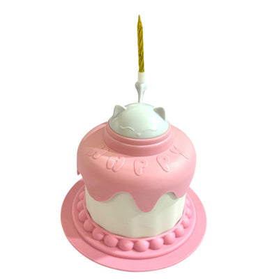 Multifunctional Cake Shape Cat Toy Creative Pet Feeding Bowl