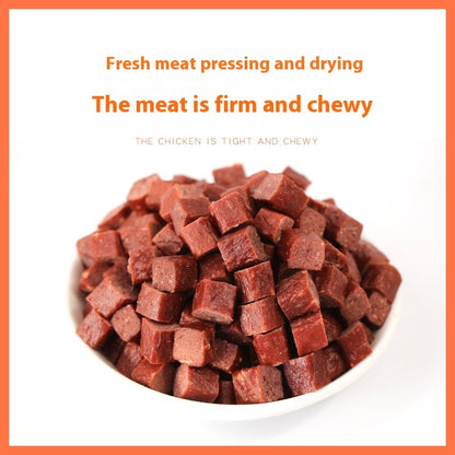 Dog Snacks Dried Beef Cubes Wholesale Pet Snacks Chicken