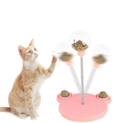 Pet Feeder Cat Toy Pet Leaking Food Ball SelfPlaying Tumbler