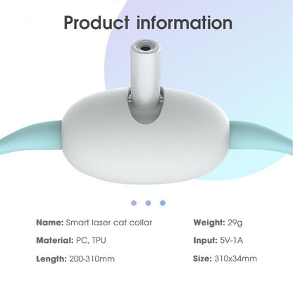 Automatic Cat Toy Smart Laser Teasing Cat Collar Electric