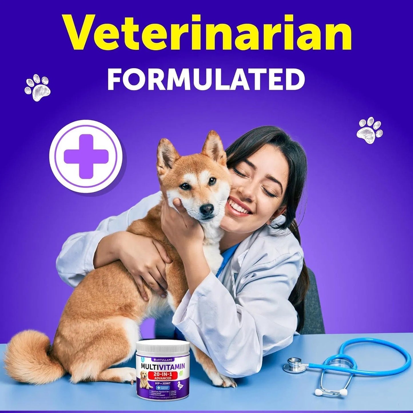 Dog Multivitamin Chewable With Glucosamine 20 In 1 Dog