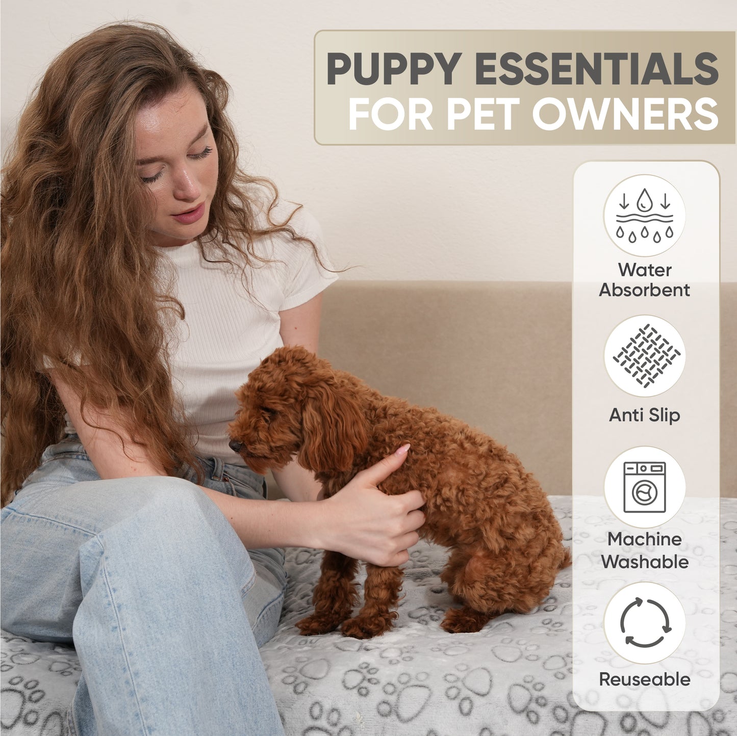 Value 2 Pack - Luna Fur Reusable Puppy Pee Pads