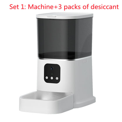 Pet Automatic Feeder Large Capacity Smart Voice Recorder APP Control Timer Feeding Cat Dog Food Dispenser With WiFi Pet Bo