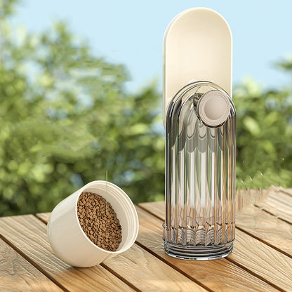 2In1 Pet Water Cup Segment Design Green Dog Walking Portable