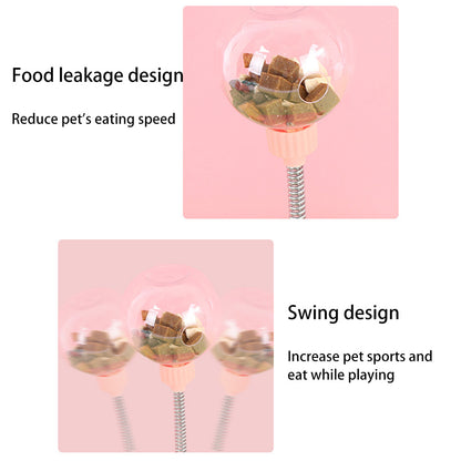 Pet Feeder Cat Toy Pet Leaking Food Ball SelfPlaying Tumbler