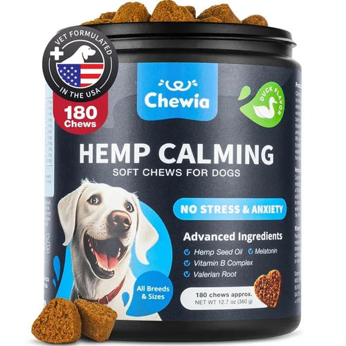 Calming Chews For Dogs Duck Flavor Canine Supplement