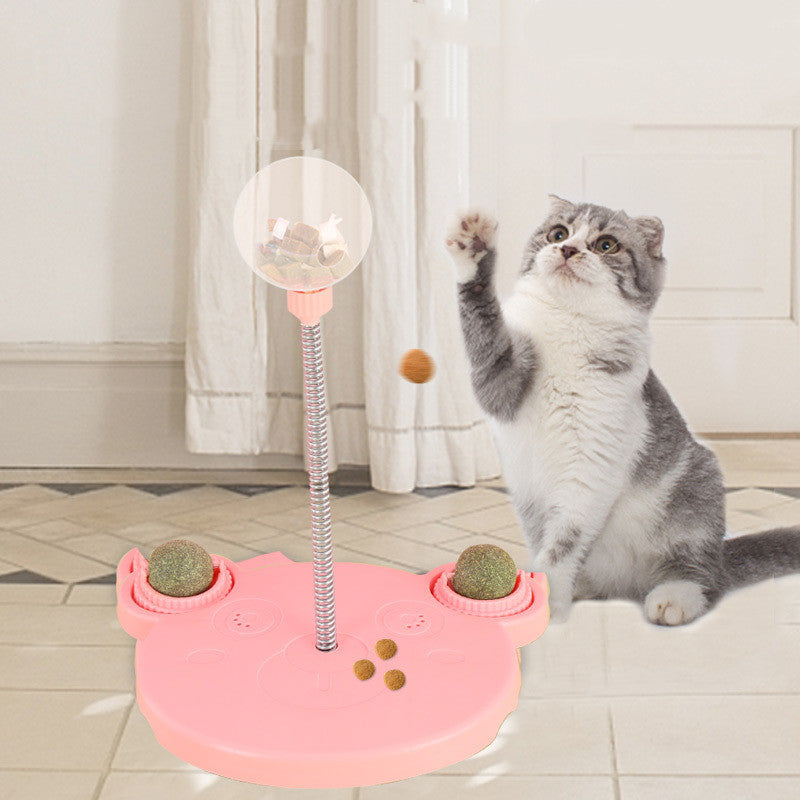 Pet Feeder Cat Toy Pet Leaking Food Ball SelfPlaying Tumbler