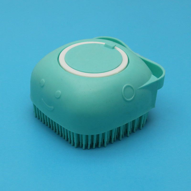 Silicone Dog Bath Massage Gloves Brush Pet Cat Bathroom Cleaning Tool Comb Brush For Dog Can Pour Shampoo Dog Grooming Supplies