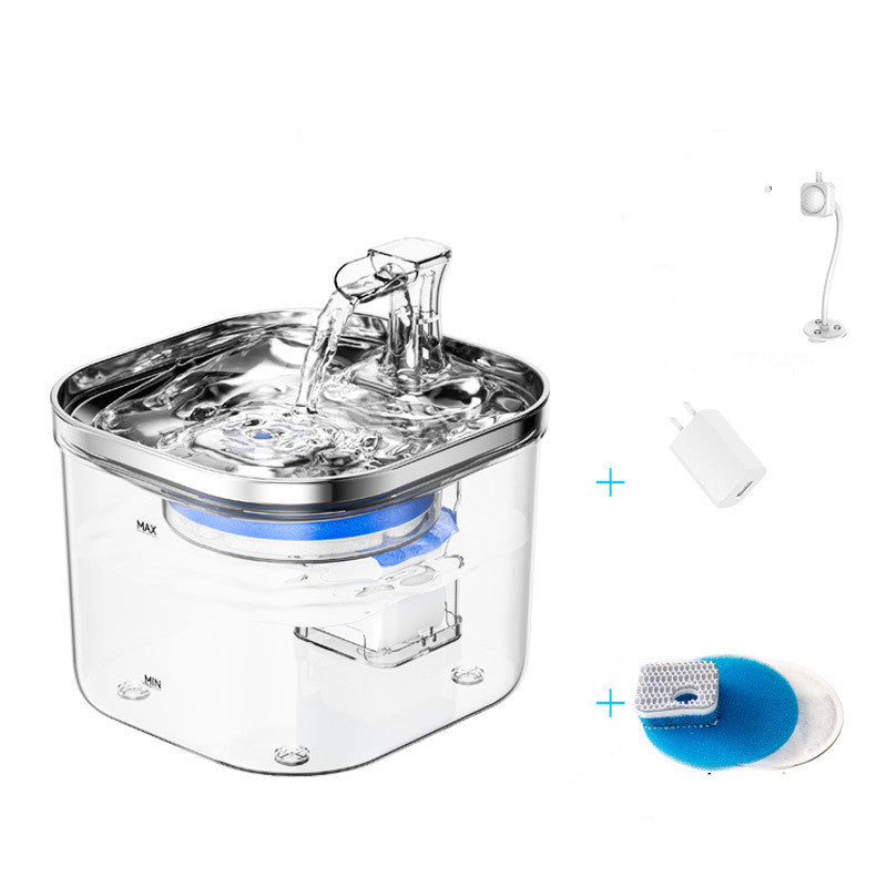 Pet Cat Dog Stainless Steel Automatic Circulation Water