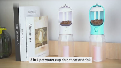 Dog Water Cup Drinking Food Garbage Bag Three-in-one